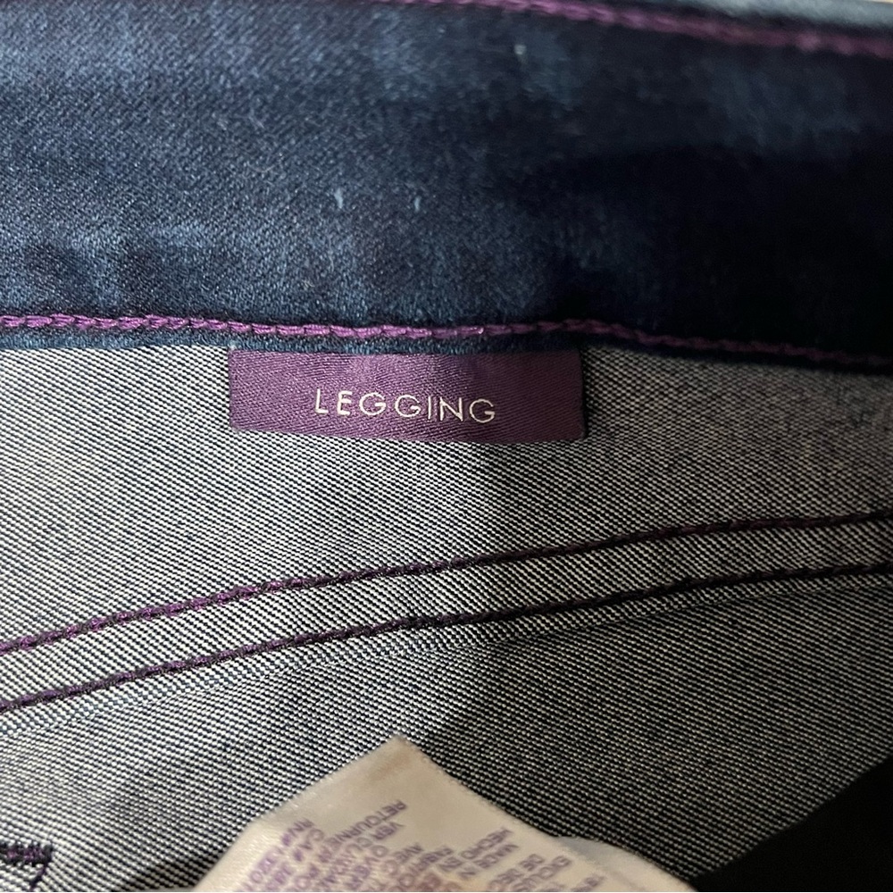NYDJ women's jeans leggings‎ dark wash size 6 stretch USA made - Picture 6 of 14